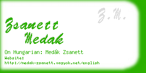 zsanett medak business card